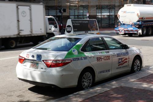 Weiße Taxis in Boston